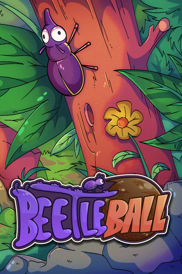 Beetleball key art featuring a beetle on a tree