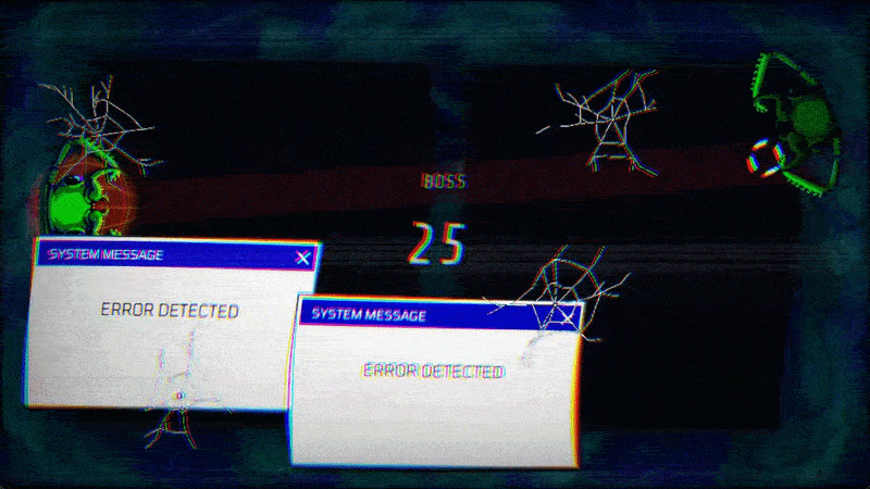 Virucide boss fight interrupted by error windows